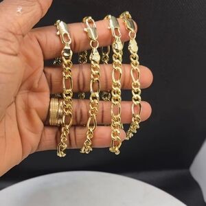 Romanian Gold Figaro Chain Bracelet - Elegant Women's Jewelry